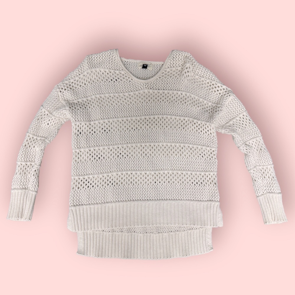 New knit cream sweater